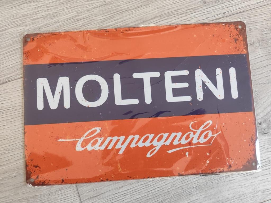 Plaque métallique. Molteni - Campagnolo. 20x30 cm. Neuve.
En, Enlèvement ou Envoi
