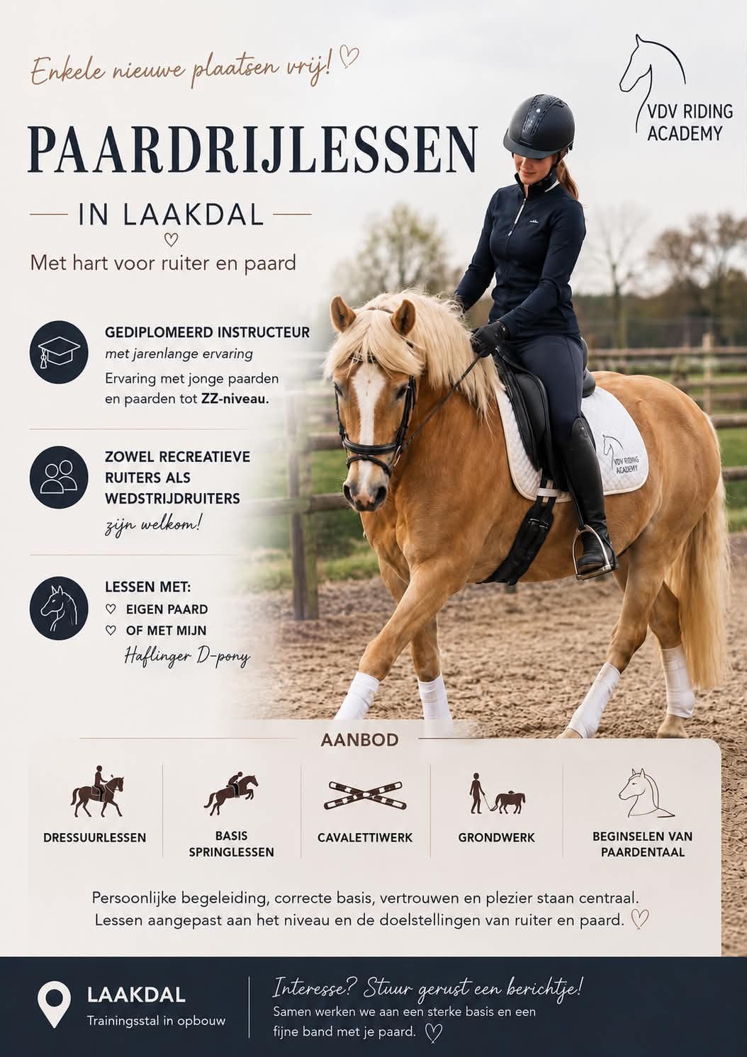 Enkele lesplaatsjes vrij bij gediplomeerd instructeur, Dieren en Toebehoren, ZZ