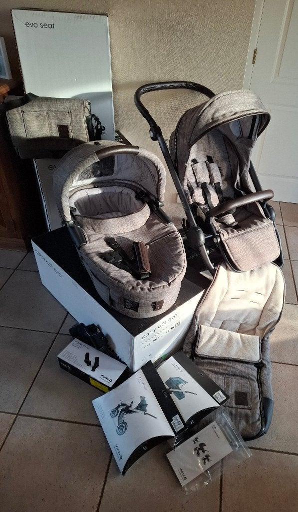 Kinderwagen Musty evo Earth, Enfants & Bébés, Enlèvement, Utilisé, Poussette, Avec nacelle