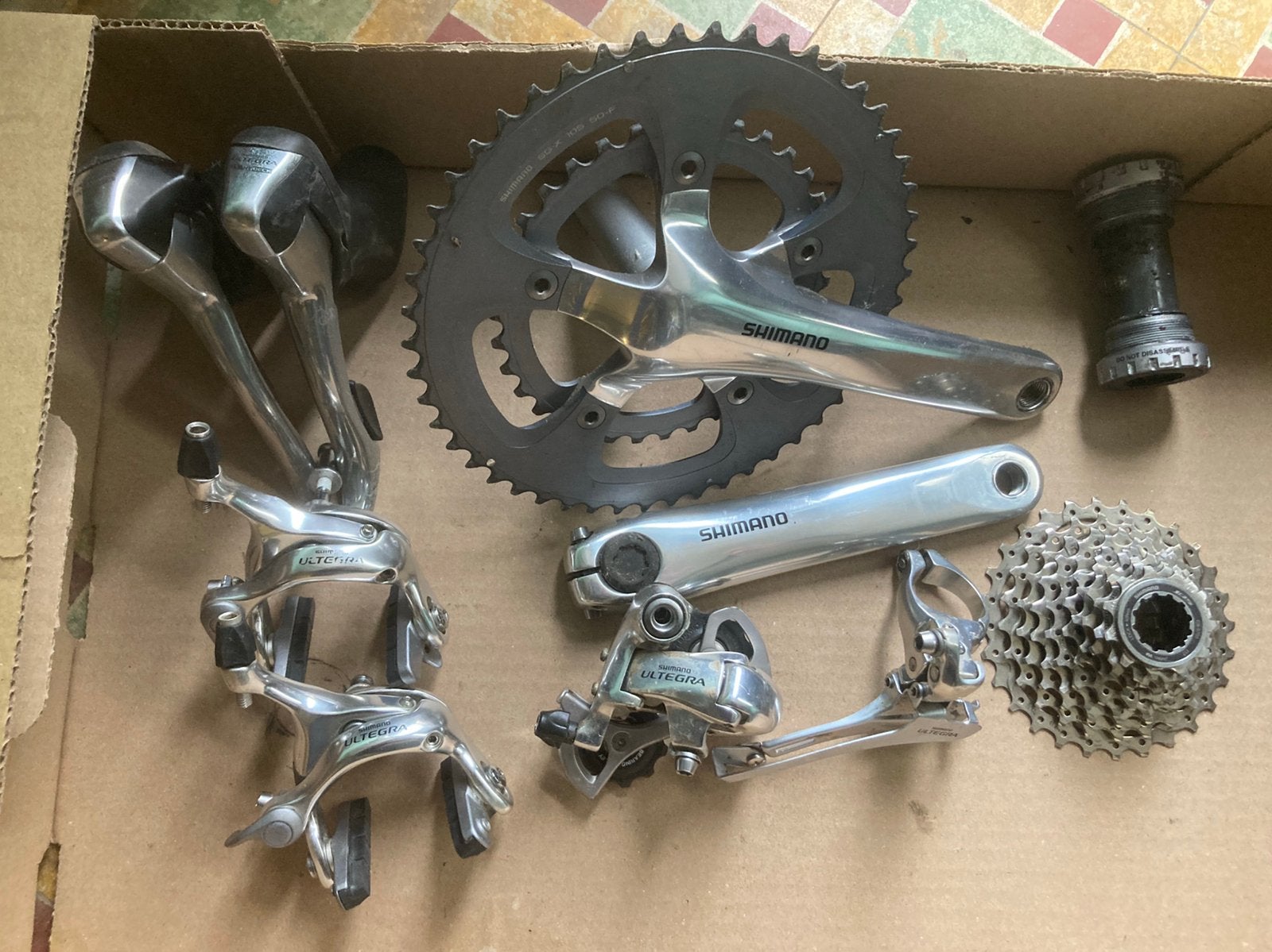 Groepset racefiets shimano ultegra, Vélos & Vélomoteurs, Enlèvement ou Envoi, Utilisé, Autres types, Aluminium