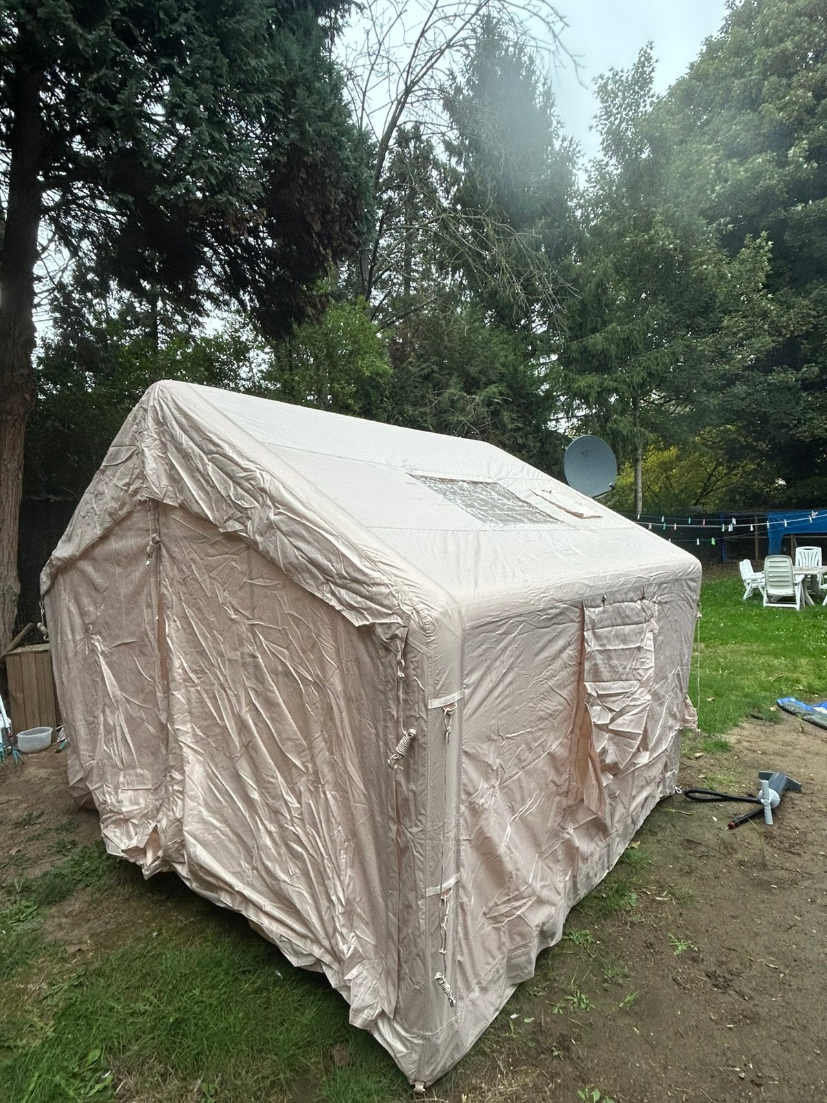 Tente de camping gonflable – Spacieuse et pratique, Ophalen of Verzenden, Nieuw, Tot en met 4