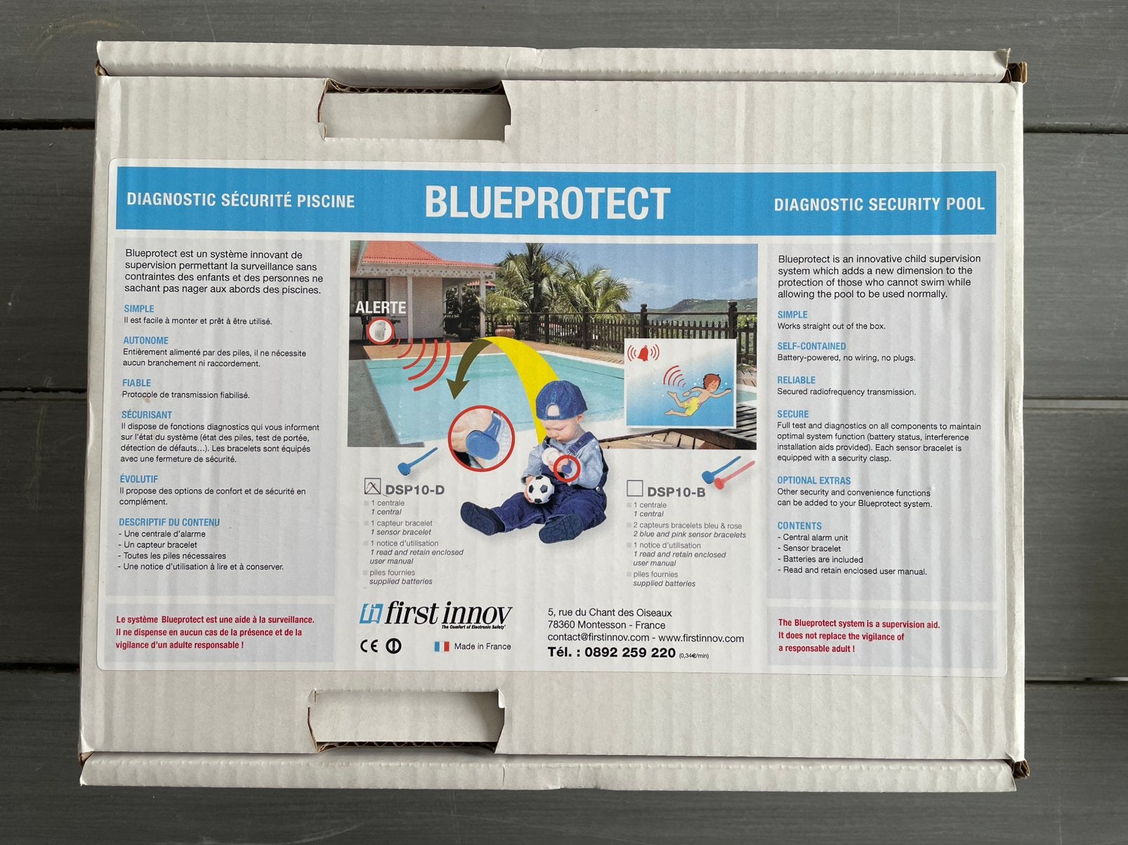 Kit Blueprotect - Alarme sécurité piscine, Enlèvement ou Envoi, Comme neuf