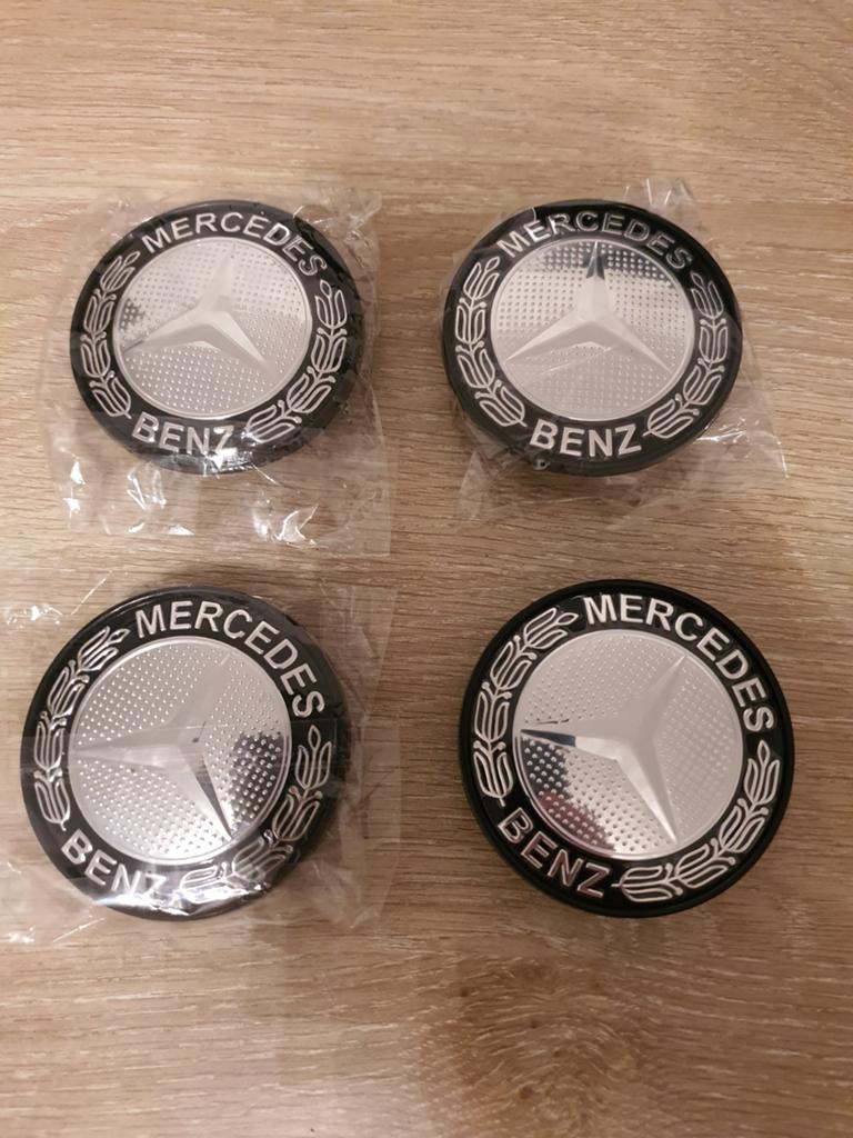 Couvre-roues Mercedes diamètre extérieur 69 mm, Autos : Divers, Enjoliveurs, Enlèvement ou Envoi, Neuf