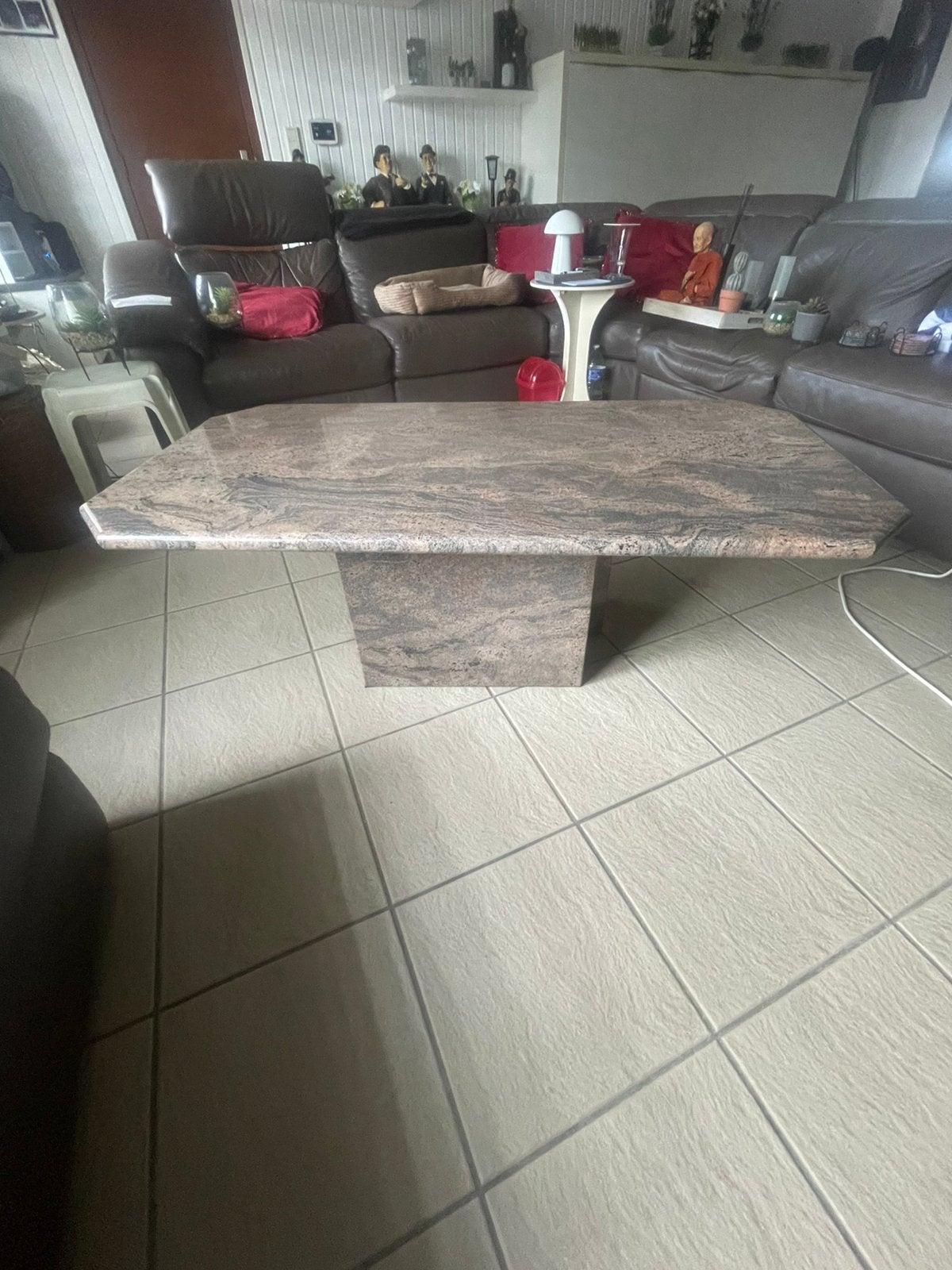 Te koop marmeren salontafel, Enlèvement