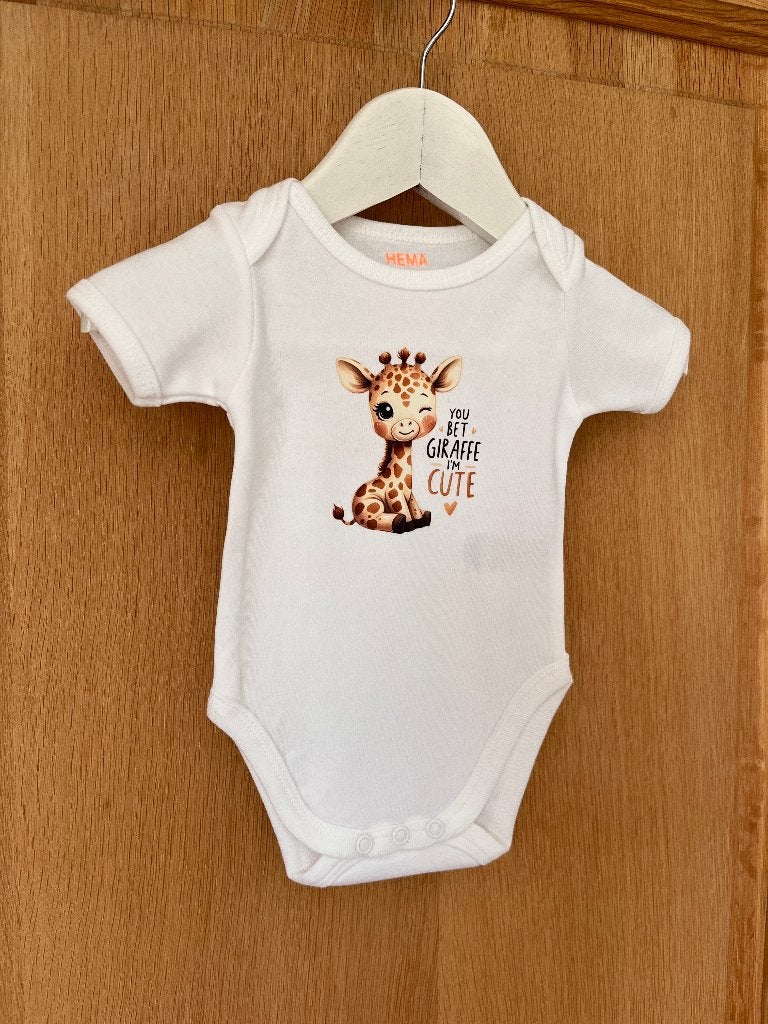 Rompertje zelf bedrukt maat 50/56, Enfants & Bébés, Vêtements de bébé | Taille 50, Neuf, Garçon ou Fille, Enlèvement ou Envoi