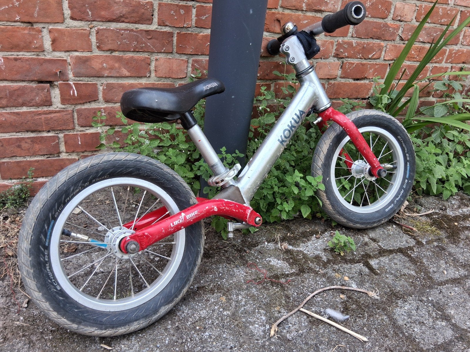 kokua loopfiets, Ophalen