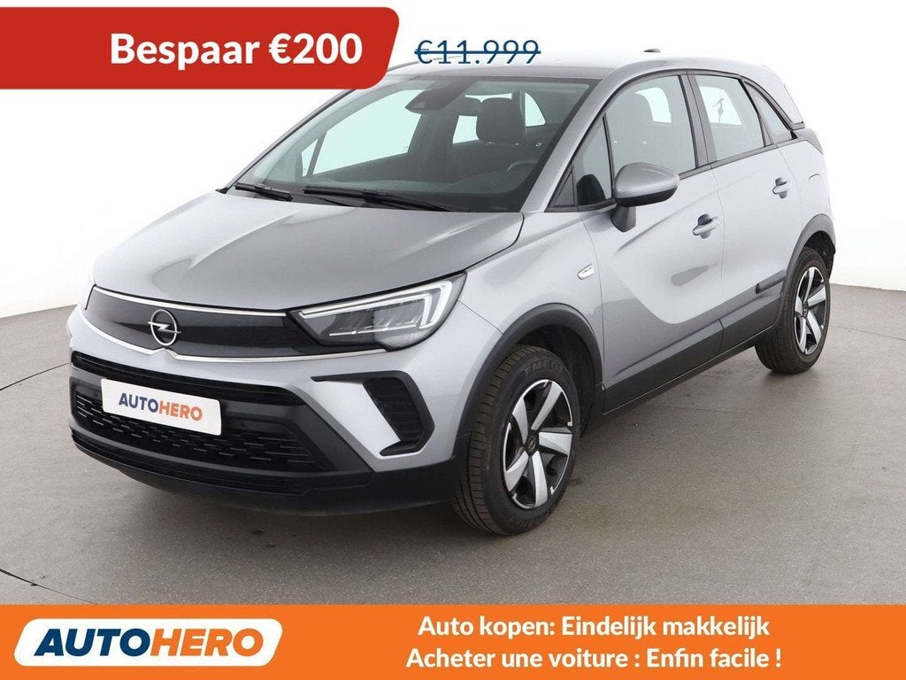 Opel Crossland X 1.2 Turbo Edition, Autos, Opel, Argent ou Gris, Achat, Euro 6, Boîte manuelle