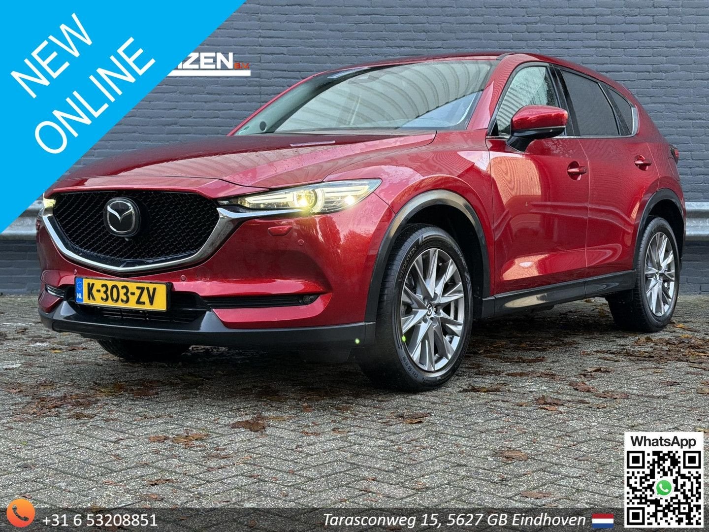 Mazda CX-5 2.2 SkyActiv-D 150 Luxury | Leder | ACC | Head-Up, Auto's, Automaat, Zwart, Bedrijf, Diesel