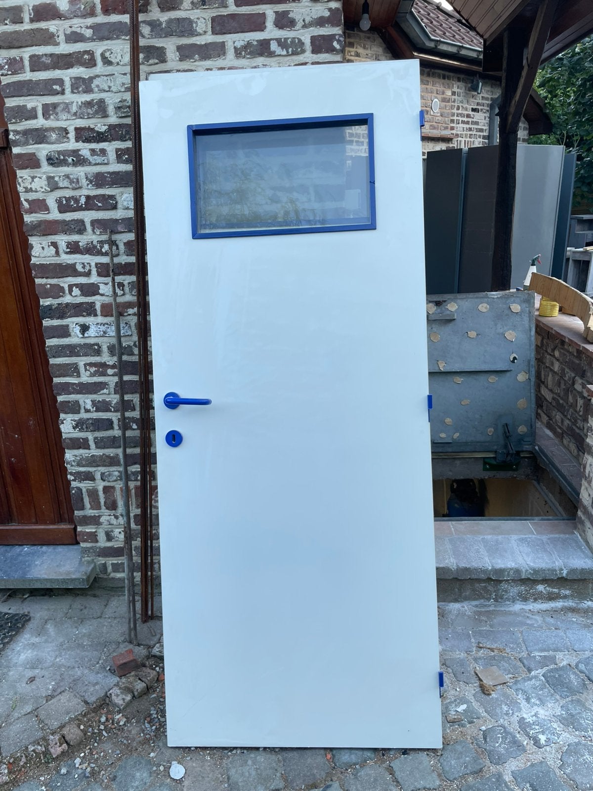 Schilderdeur met raam, Doe-het-zelf en Bouw, Ophalen, Zo goed als nieuw