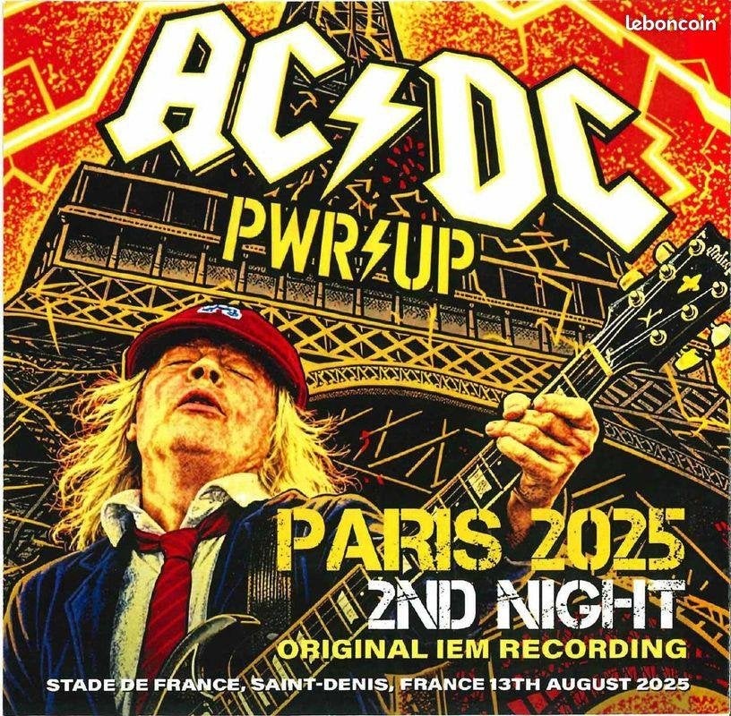 2 CD's - AC/DC - Live in Paris 2025, Import, Album live, Envoi, Neuf, dans son emballage