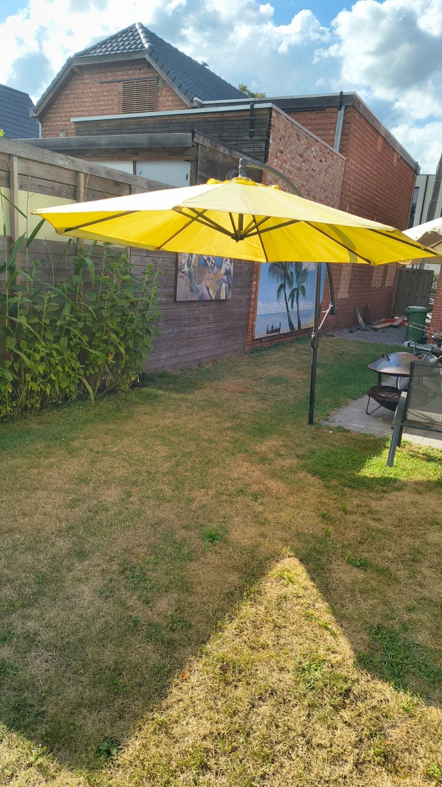 zweefparasol 3 meter, Tuin en Terras, Ophalen, Gebruikt, 3 tot 4 meter, Zweefparasol