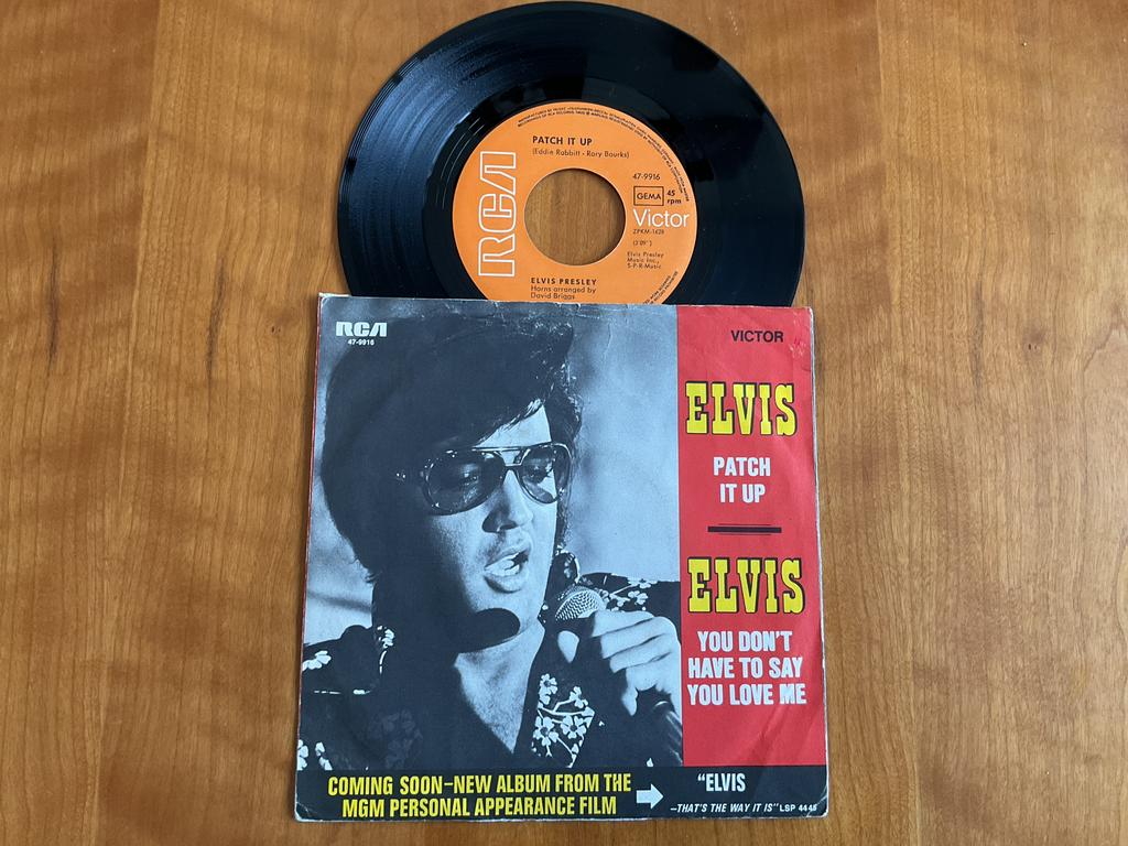 Elvis Presley - Patch It Up., Ophalen of Verzenden, Gebruikt, Single