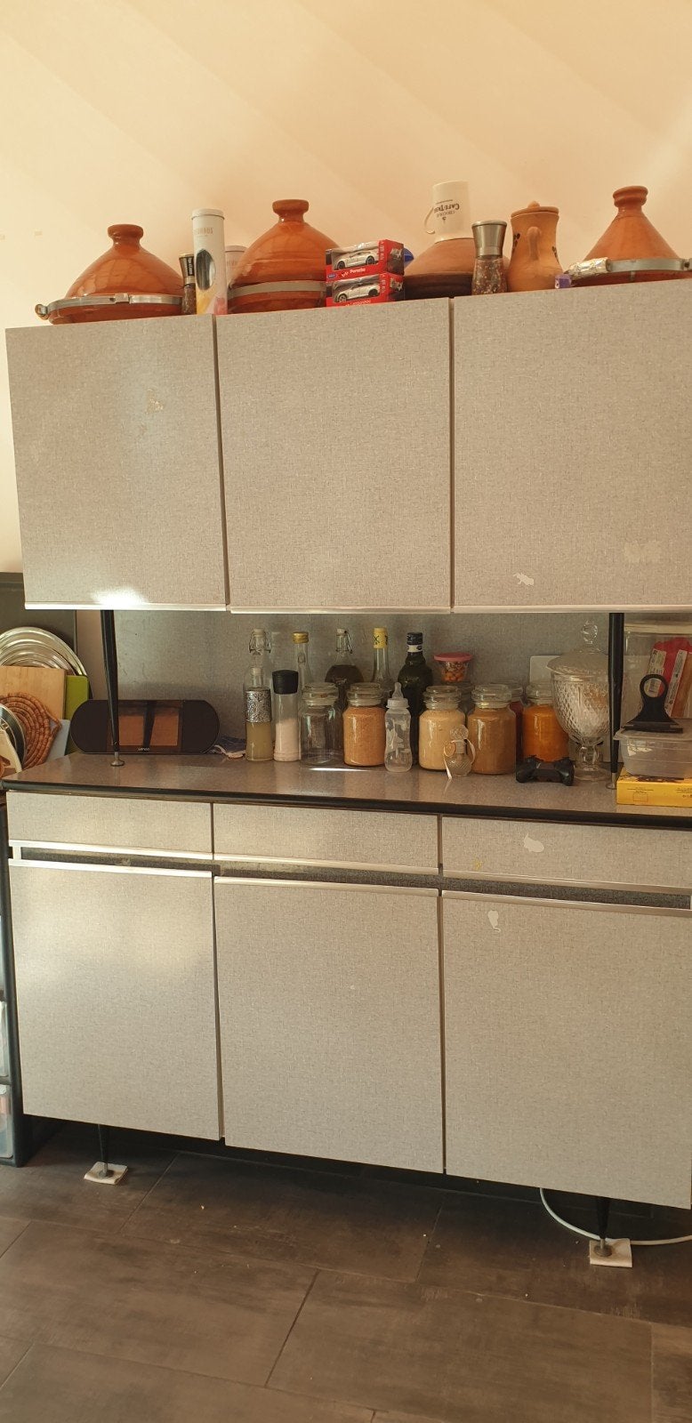 meuble Formica cuisine vintage, Enlèvement ou Envoi, Utilisé, Autres matériaux, Sans poignée
