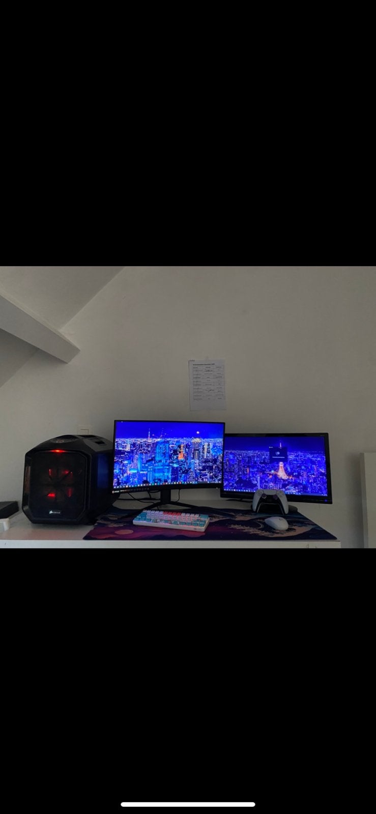 Gaming setup volledig intact, Met monitor, Ophalen of Verzenden, Zo goed als nieuw, Gaming