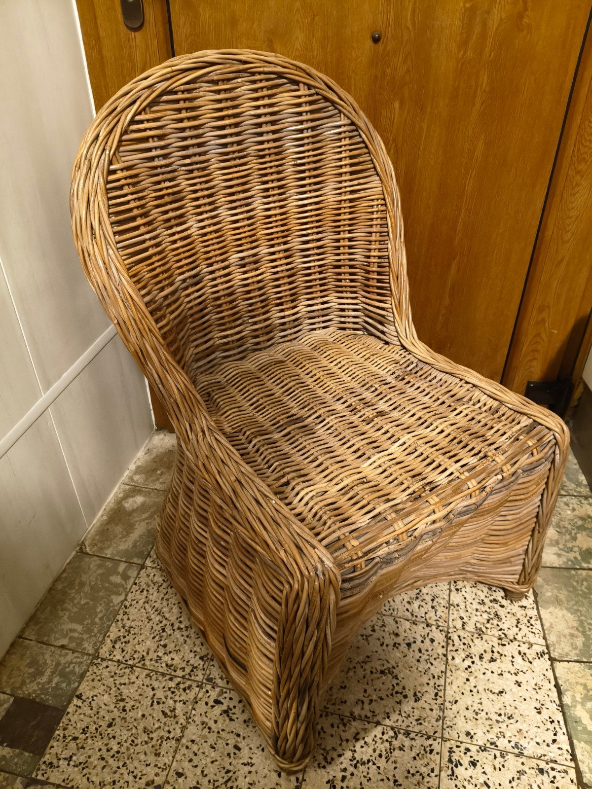 6 chaises en osier, Maison & Meubles, Osier ou Rotin, Brun, Enlèvement, Cinq, Six Chaises ou plus