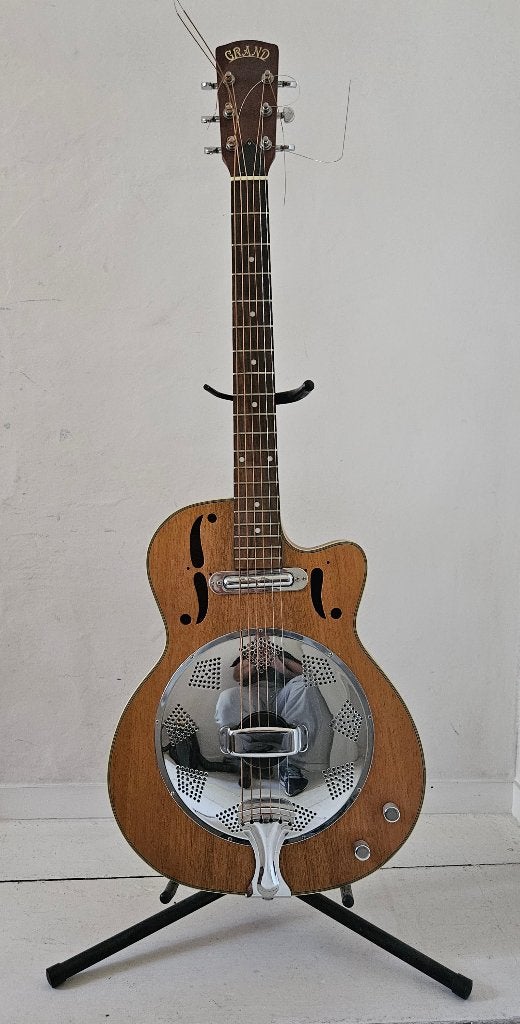 Resonator gitaar, Muziek en Instrumenten, Snaarinstrumenten | Gitaren | Akoestisch, Ophalen, Gebruikt, Resonator- of Dobrogitaar