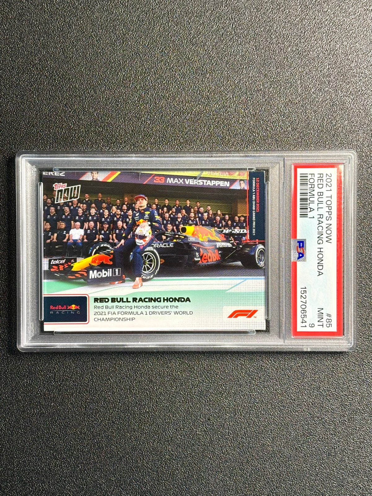 PSA 9 Max Verstappen Red Bull Racing Honda Topps Now F1 85, Ophalen of Verzenden, Nieuw, Plaatje
