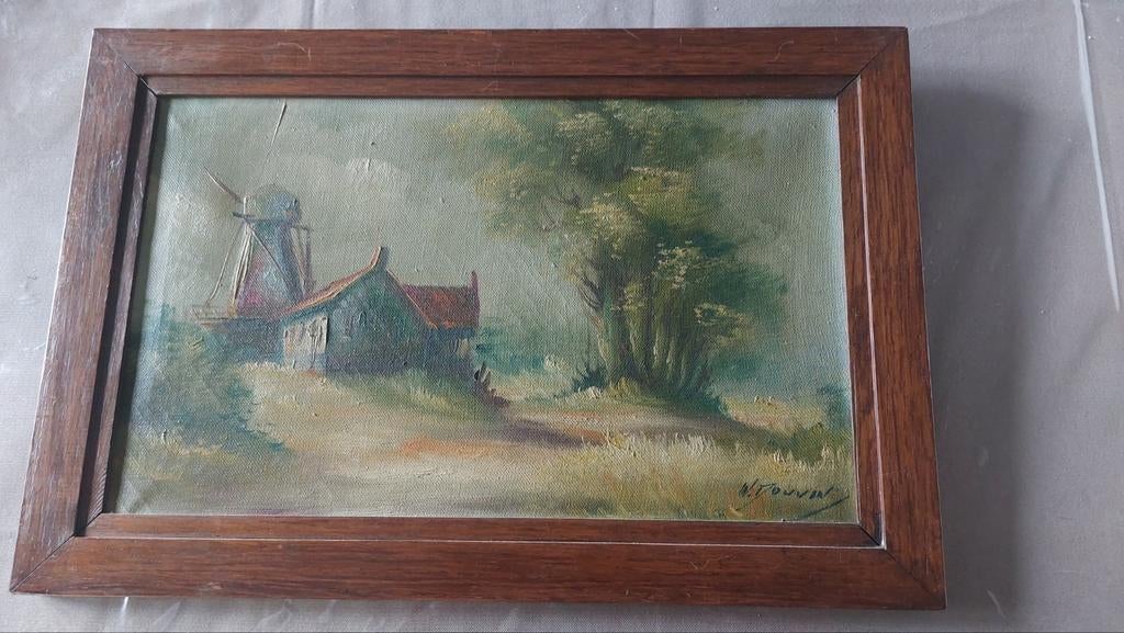 Olieverfschilderij op doek, Ophalen