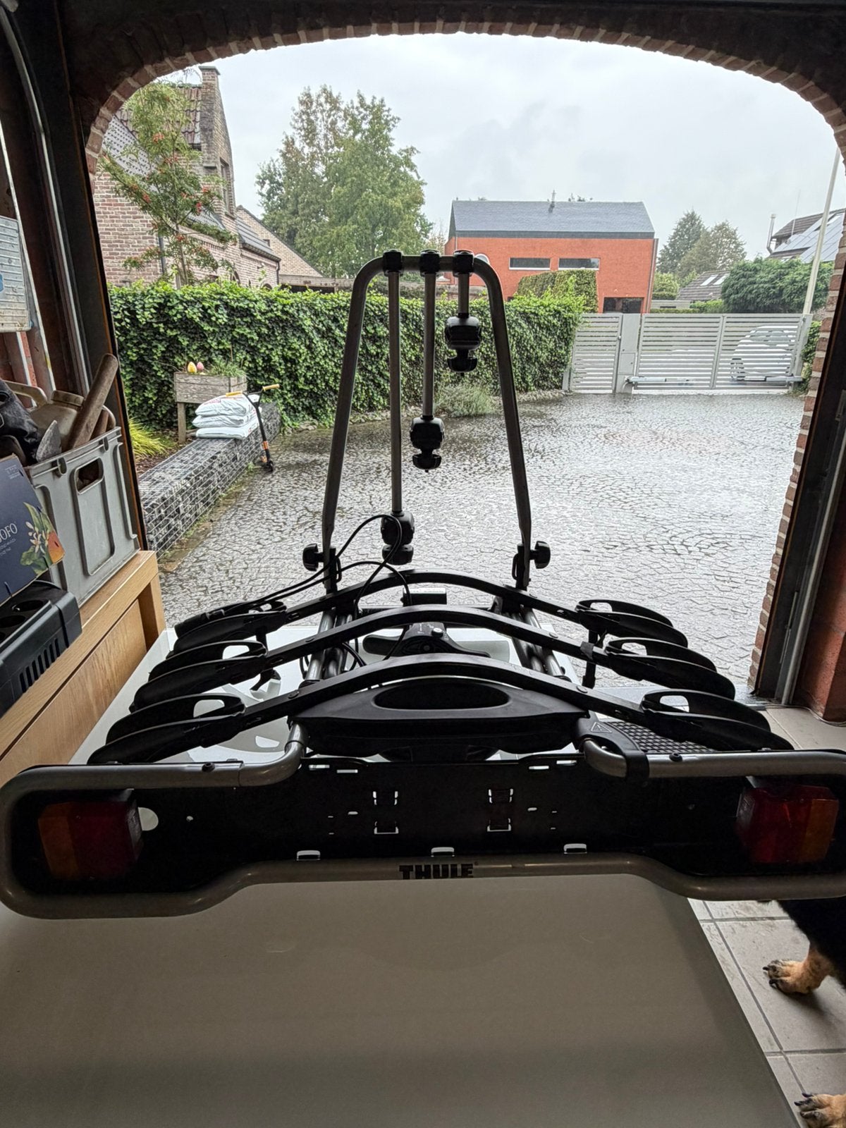 Fietsendrager Thule 3 fietsen, Auto diversen, Ophalen, 3 fietsen of meer, Zo goed als nieuw, Trekhaakdrager