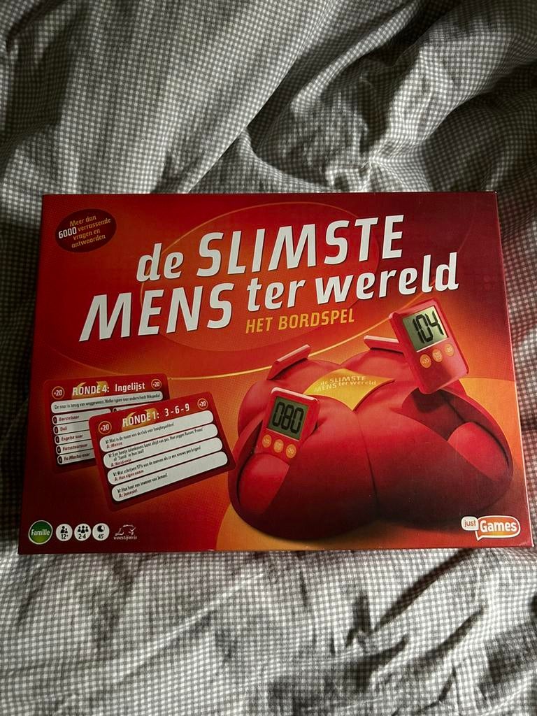 Spel Slimste mens ter wereld, Hobby en Vrije tijd, Ophalen of Verzenden, Zo goed als nieuw