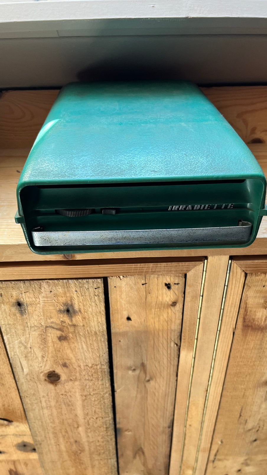 Oude platenspeler op batterijen, Ophalen, Gebruikt, Platenspeler