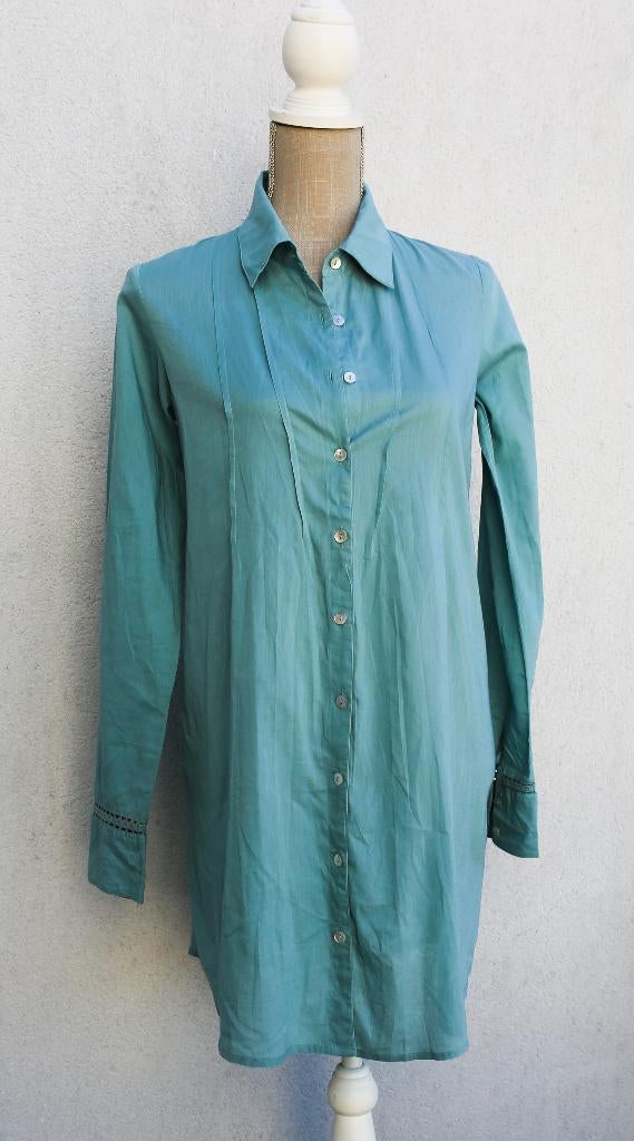 Mooie blauwe hemdjurk „Mais il est où le soleil ”? T36, Kleding | Dames, Blauw, Ophalen of Verzenden, Zo goed als nieuw, Mais il est où le soleil