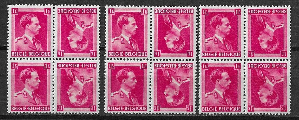 Belgique OPC KP22 Type Leopold III Col ouvert **, Enlèvement ou Envoi, Non oblitéré, Chefs d'Etat