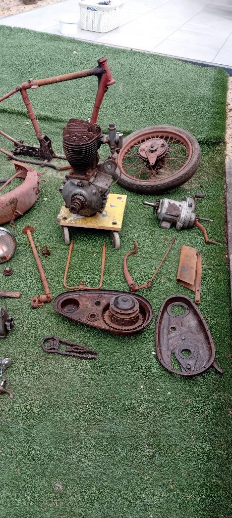 BSA M 20 onderdelen, Motoren, Ophalen, Gebruikt