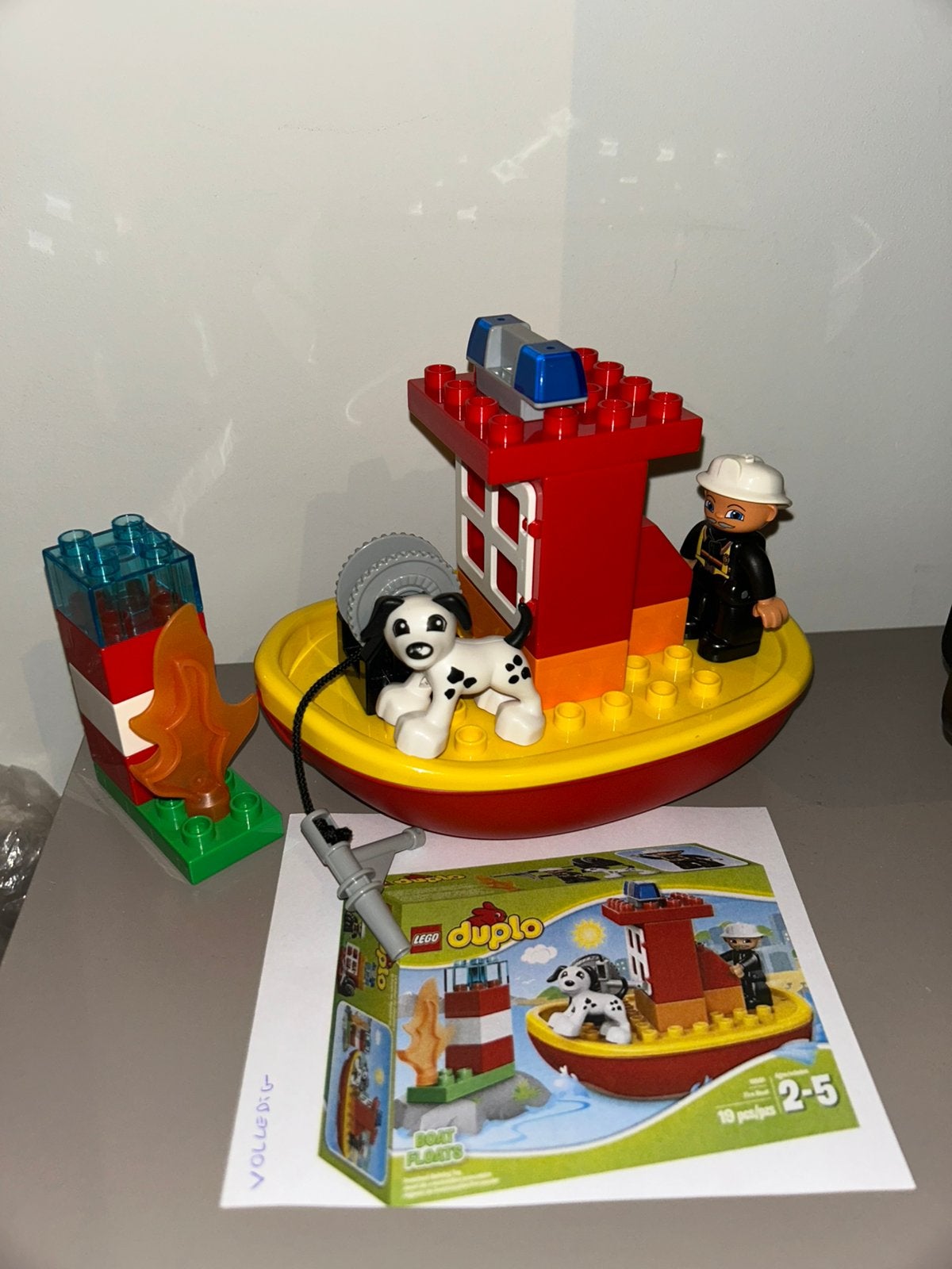 Duplo 10591 brandweer boot, Enlèvement ou Envoi, Utilisé, Duplo
