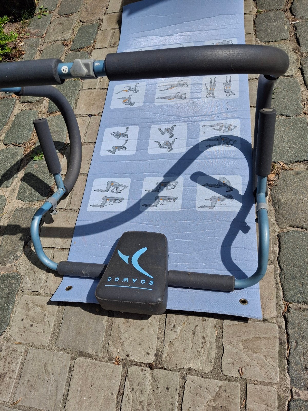 Buikspiertrainer met matje, Sport en Fitness, Overige Sport en Fitness, Ophalen, Gebruikt