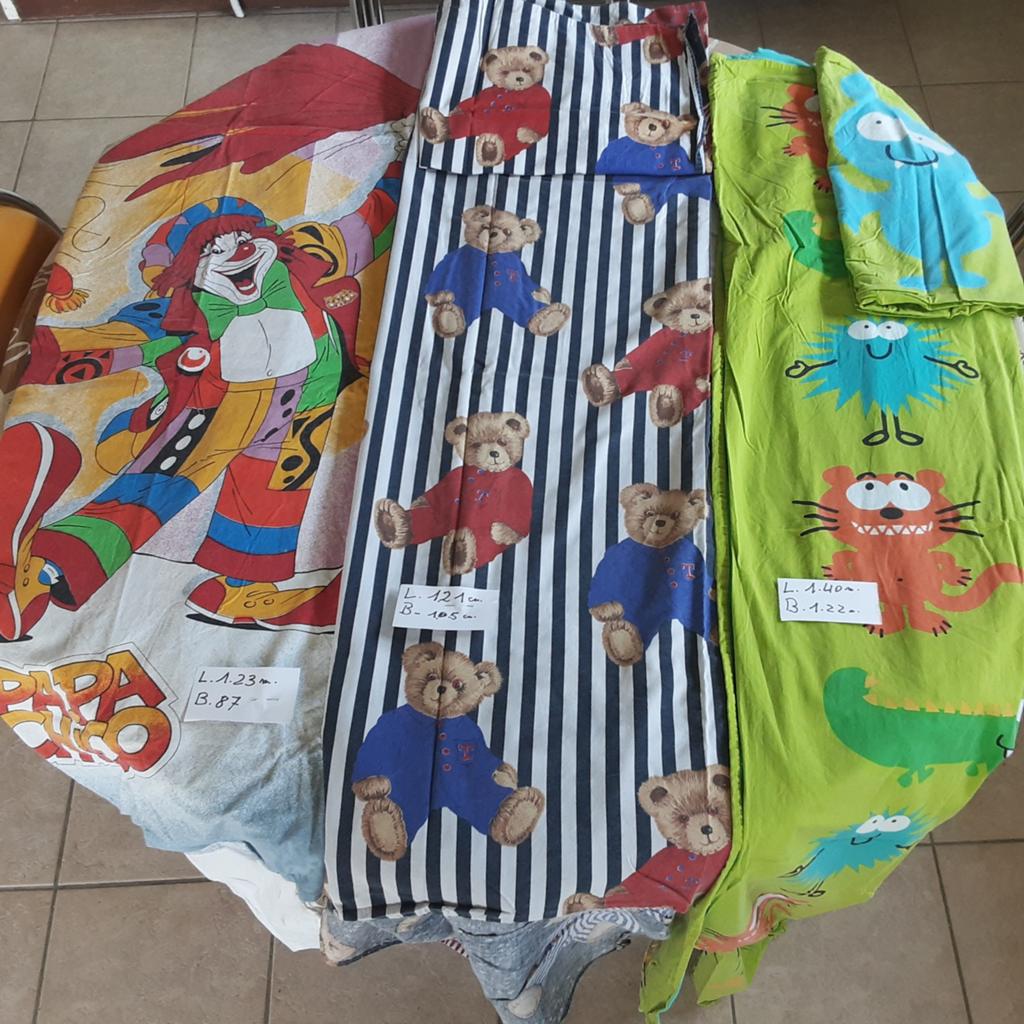 7 donsovertrekken voor kinderbedje, Kinderen en Baby's, Ophalen of Verzenden, Gebruikt