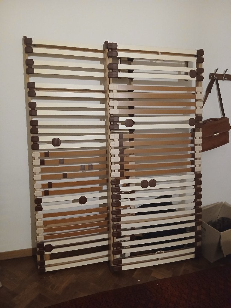 2 bedbodems 200x90, Ophalen, 90 cm, Zo goed als nieuw, Bedbodem
