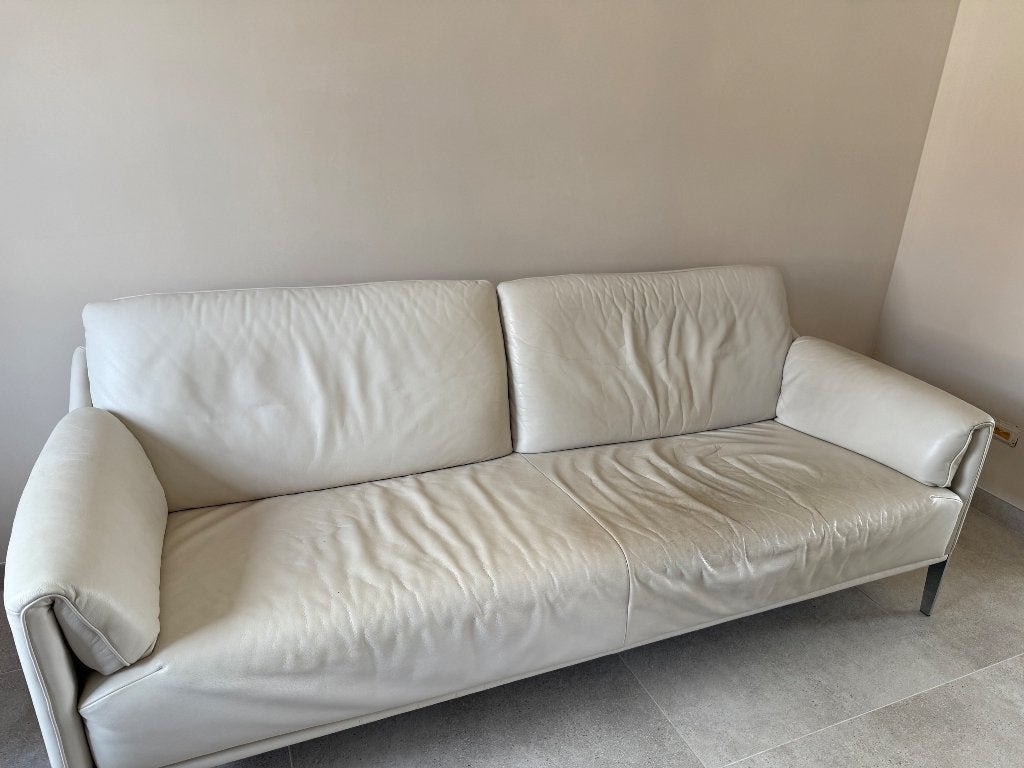 Durlet zetel, Huis en Inrichting, Ophalen, Gebruikt, Driepersoons, Leer