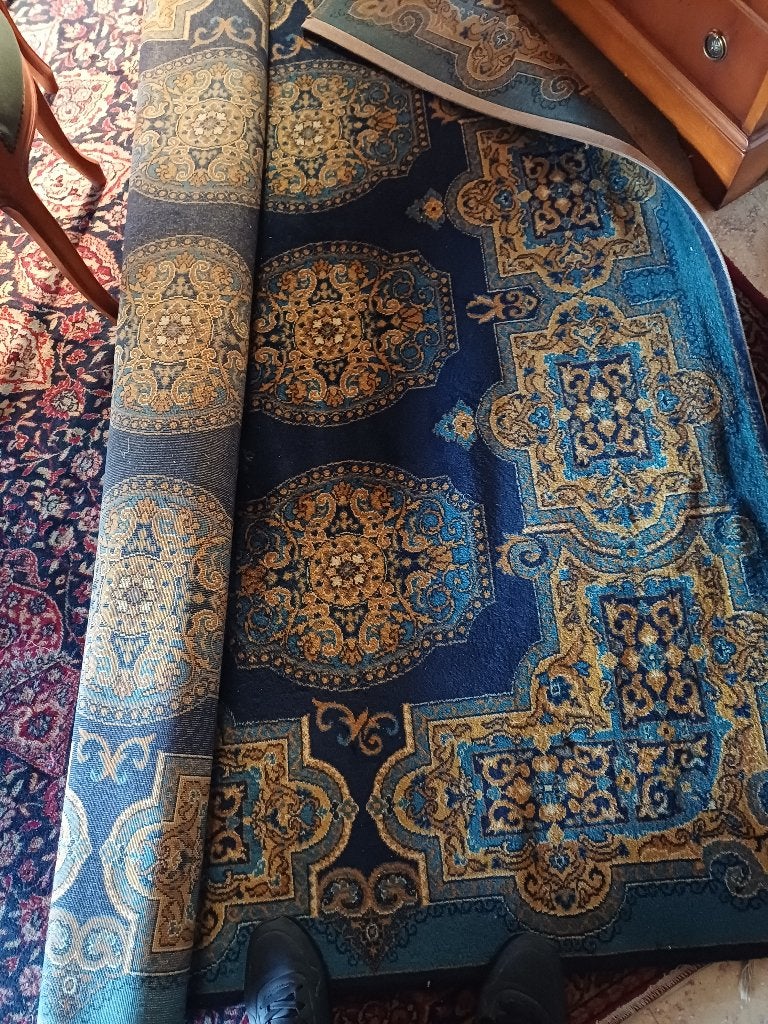 2 tapijten ;  1 voor eetkamer en  voor salon, Ophalen, Gebruikt