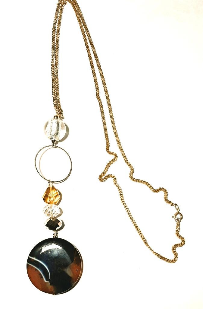 Te koop: Nieuw! Mooie ketting met hanger., Avec pendentif, Enlèvement, Autres matériaux, Neuf