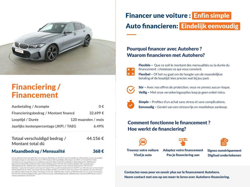 BMW 3 Serie 318 318i M Sport (bj 2024, automaat), Auto's, Automaat, Achterwielaandrijving, Gebruikt, Euro 6