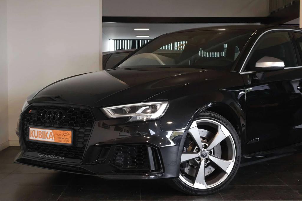 Audi RS3 Sportback 2.5 TFSI Quattro S tronic CruiseC ParkS N, RS3, Parkeersensor, Zwart, Leder