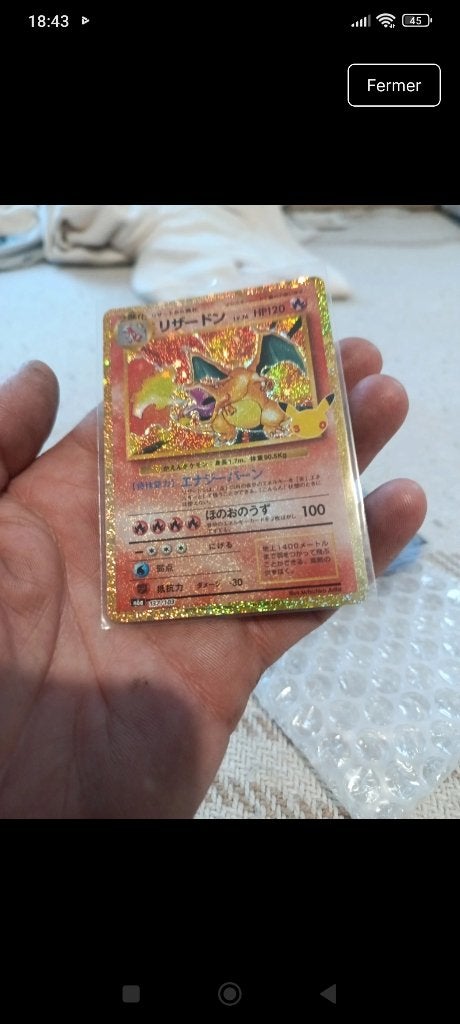 Dracaufeu 30 ans japonais, Enlèvement, Neuf, Cartes en vrac