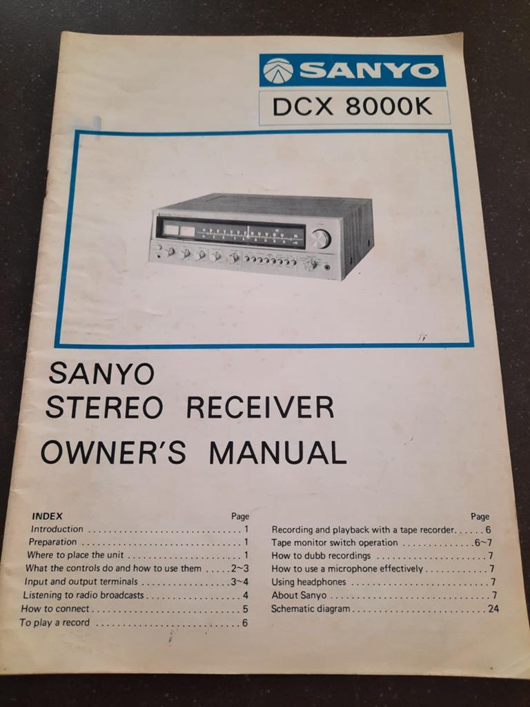 Gebruiksaanwijzing  sanyo dcx8000k, Computers en Software, Vintage Computers, Ophalen