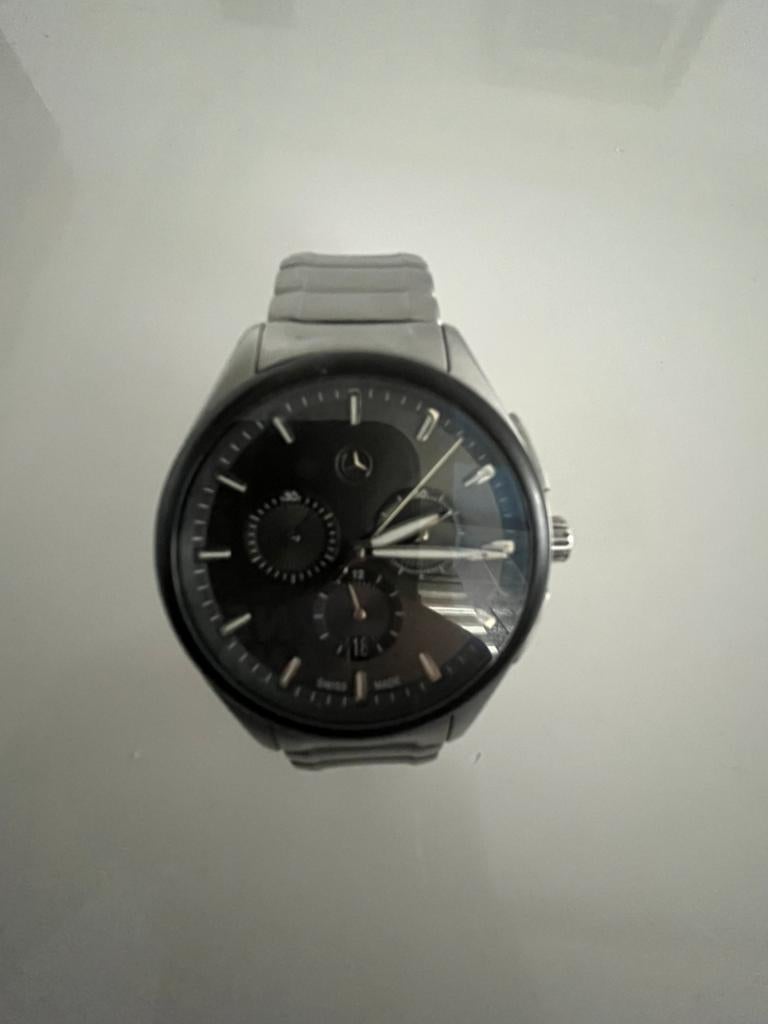 Mercedes-Benz horloge Business Chronograaf., Handtassen en Accessoires, Horloges | Heren, Zo goed als nieuw, Staal, Ophalen