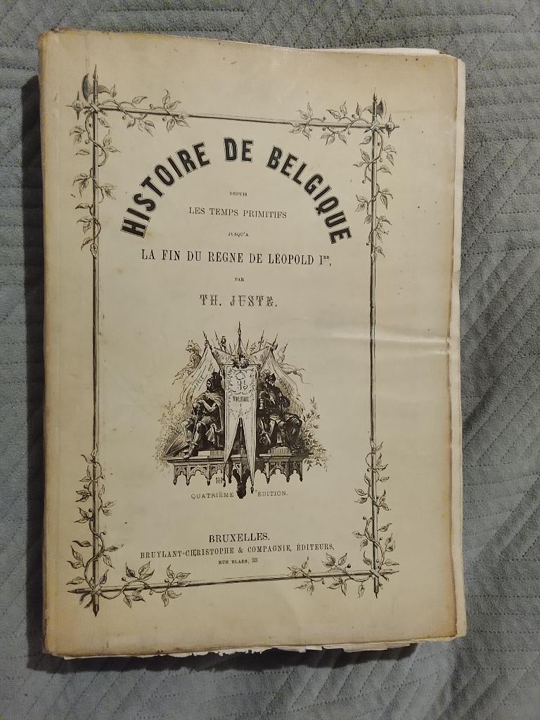 Het boek "Histoire de Belgique", Antiek en Kunst, Antiek | Meubels | Kasten, Ophalen of Verzenden