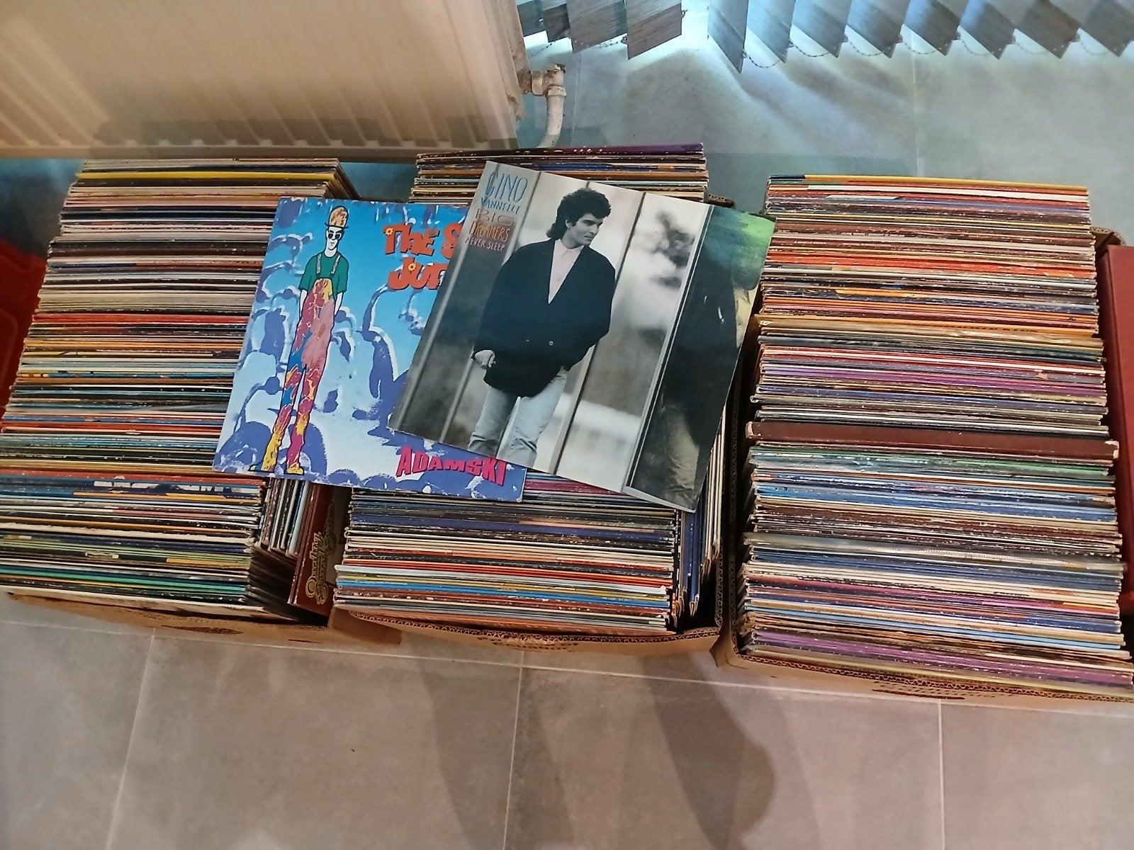 lot +/- 450 vinyl platen, Cd's en Dvd's, Ophalen, LP