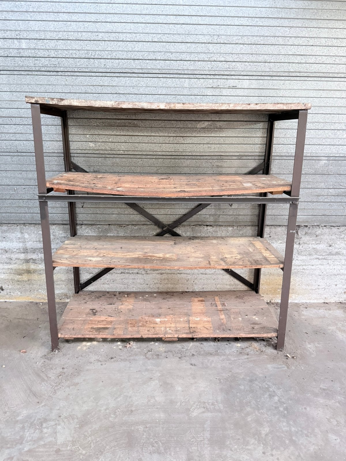 Vintage industiele rek metaal 145cmbr x145cmhoog, Ophalen