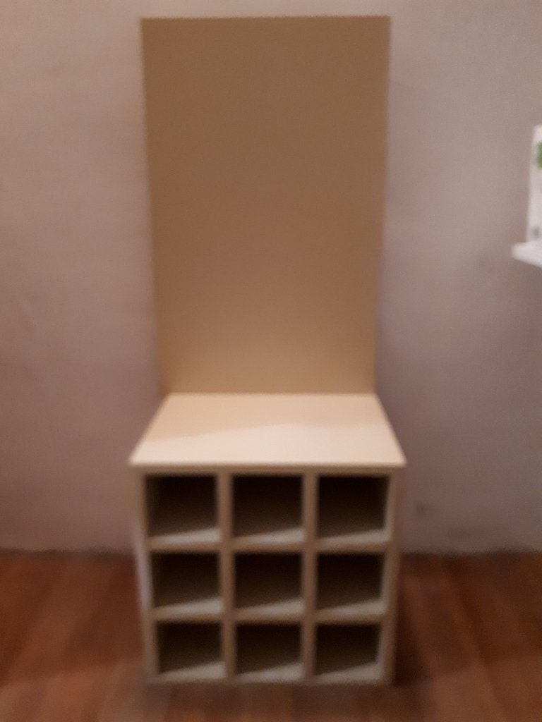 Houten wijnrek voor 9 flessen, Huis en Inrichting, Ophalen, Gebruikt, Hout, 5 tot 15 flessen