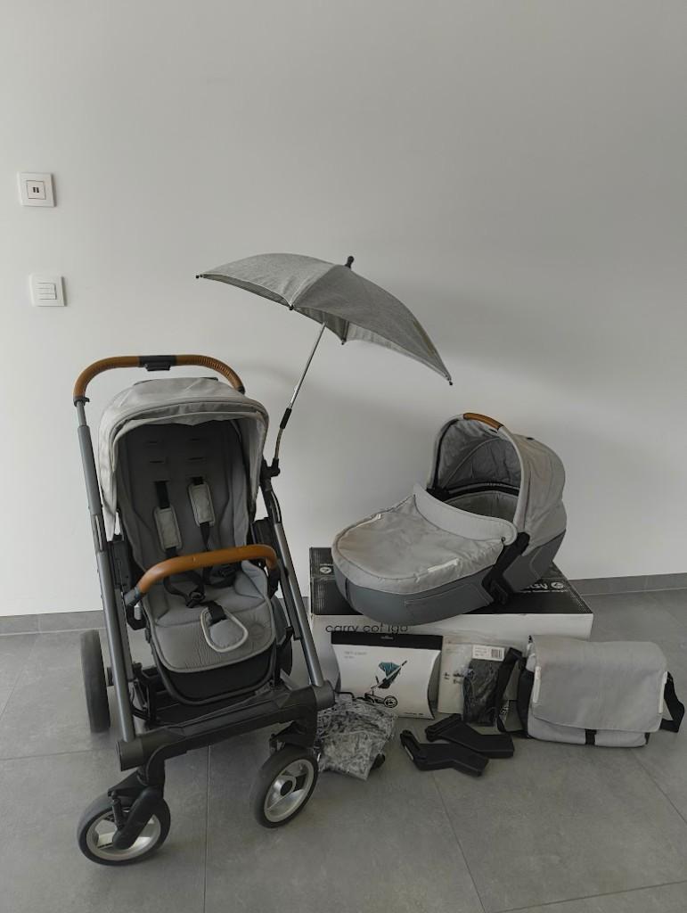 Kinderwagen Mutsy Igo 2 in 1, Enfants & Bébés, Poussettes & Combinaisons, Utilisé, Poussette, Mutsy, Pneus, Avec nacelle, Tige de poussée réglable