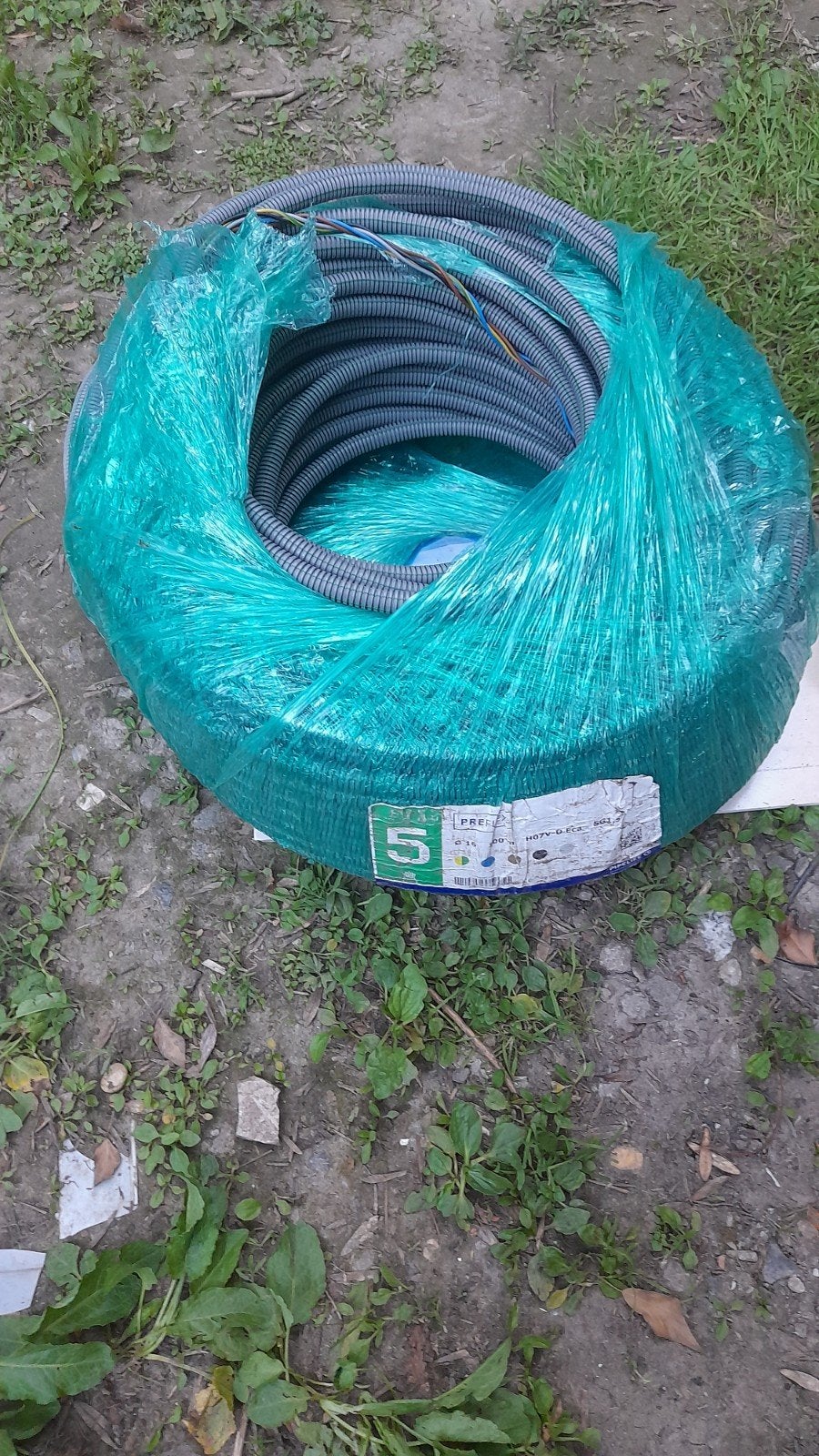 Set voorbekabelde elektrische kabels — 336 m in totaal, Ophalen
