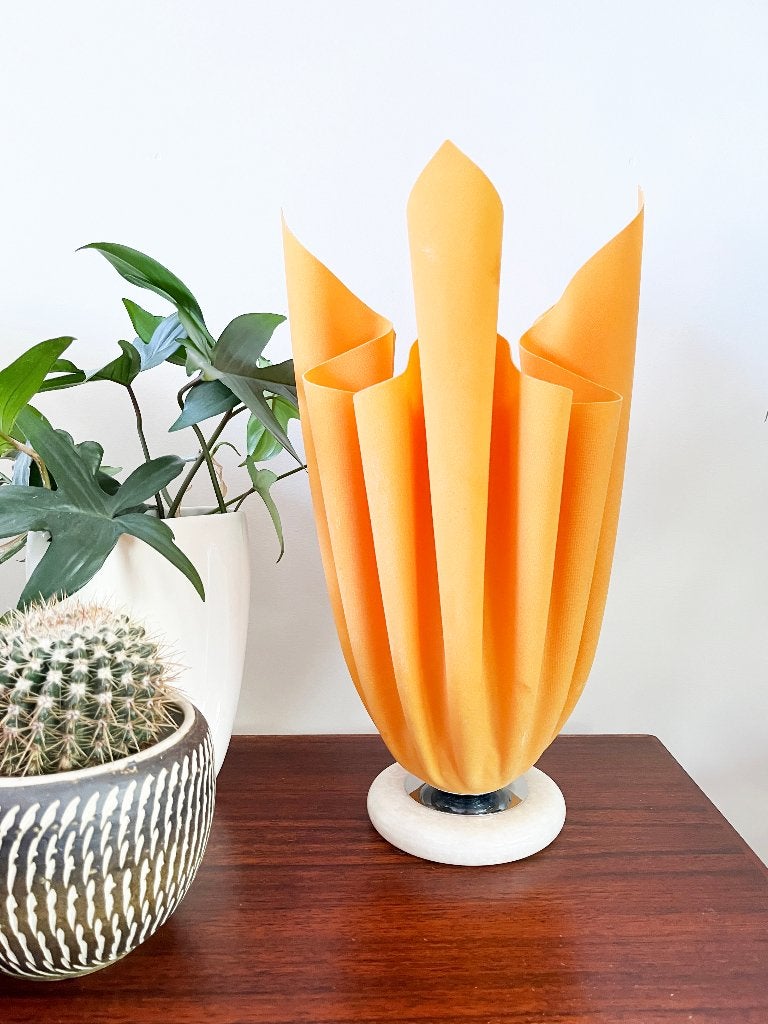 Vintage sculpturale tafellamp in Georgia Jacobs-stijl design, Overige materialen, Gebruikt, Vintage, Ophalen of Verzenden