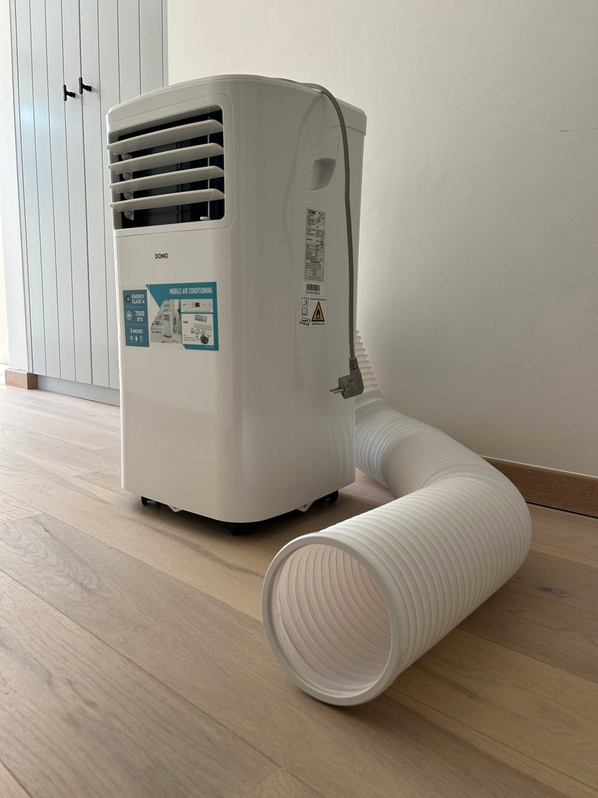 Airco DOMO - 7000 BTU – Très bon état, Elektronische apparatuur, Airco's, Ophalen, Zo goed als nieuw, Mobiele airco, Afstandsbediening