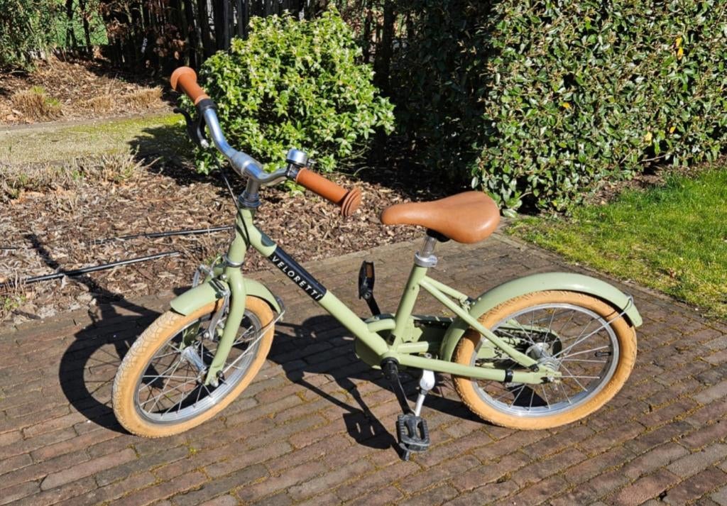 Kinderfiets Veloretti, Ophalen, Zijwieltjes, 16 tot 20 inch, Veloretti