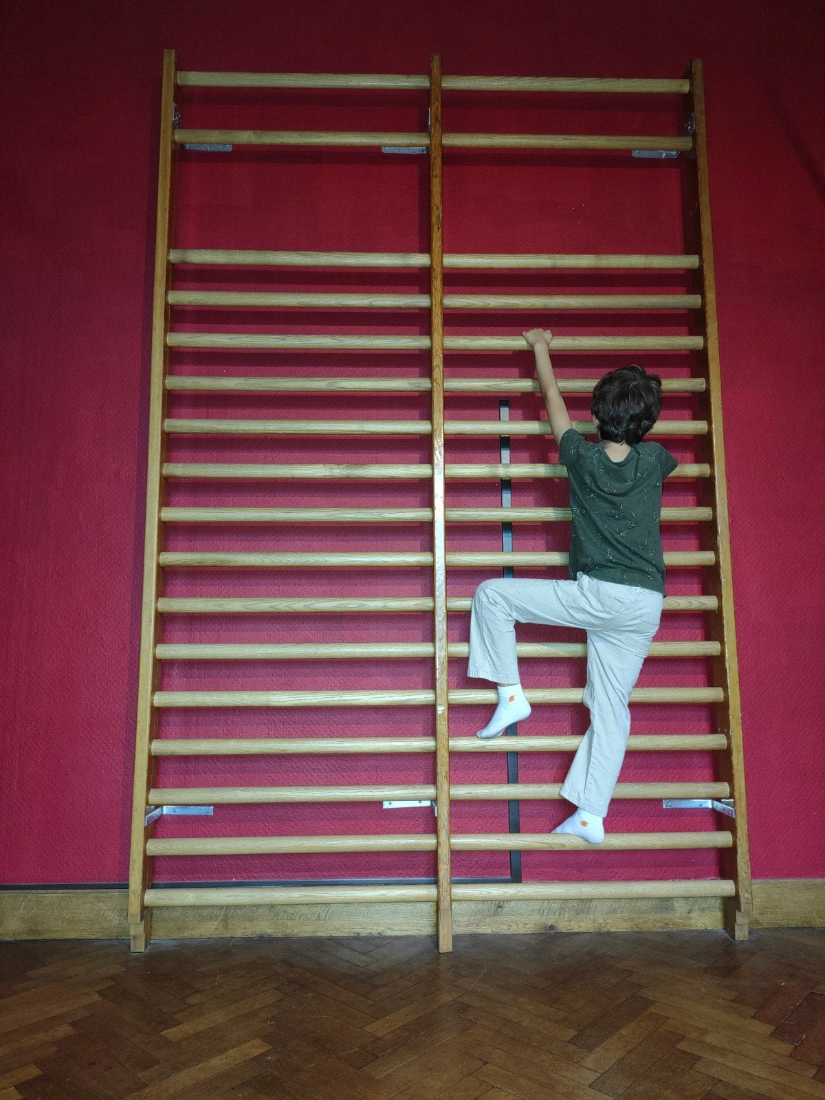 Houten klimrek - wandrek - wallbar - sportraam, Ophalen